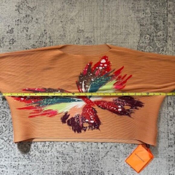 🧡3/15 NWT Bundle x 2 Orange Butterfly Top + Pink Top Women's L - Picture 3 of 16